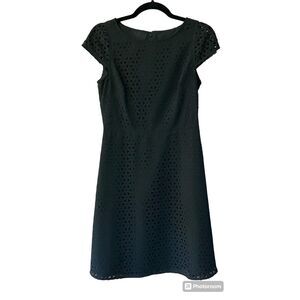 J. Crew laser cut floral cap sleeve mini dress